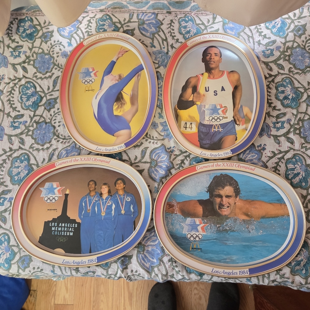1984 Mcdonalds / Olympic Collectors Tins. Lot Of 4.
